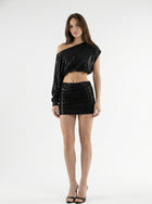 LOEWE + Paula's Ibiza Flamenco leather-trimmed beaded clutch bag